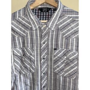 Salt Valley Western Shirt Men’s Size XL Metal Snap Button Unique Design